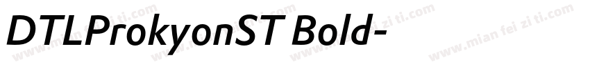 DTLProkyonST Bold字体转换